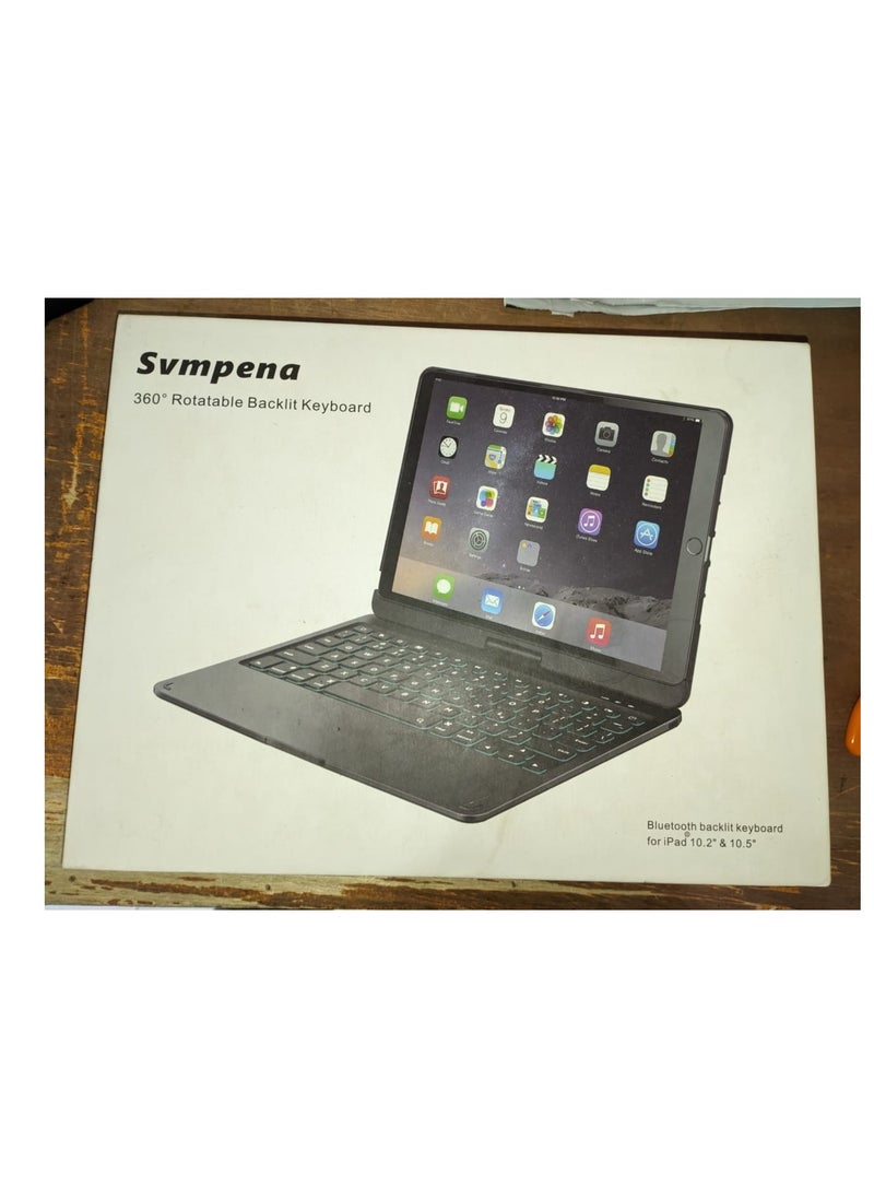 Generic - RGB Backlite Touch Keyboard Case For iPad 10.2/10.5 2019 2020 ( Black ) - Image 1