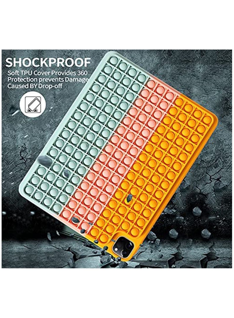 كابتن تيك Big Pop It iPad Case, Push Pop bubble Fidget Stress Toy iPad Popit Silicone Shockproof iPad 8th Gen 2020 10.2", iPad Air 10.9", iPad Pro 11" (iPad Air 4th Gen 10.9"/ iPad Pro 1st Gen 11) - Image 2