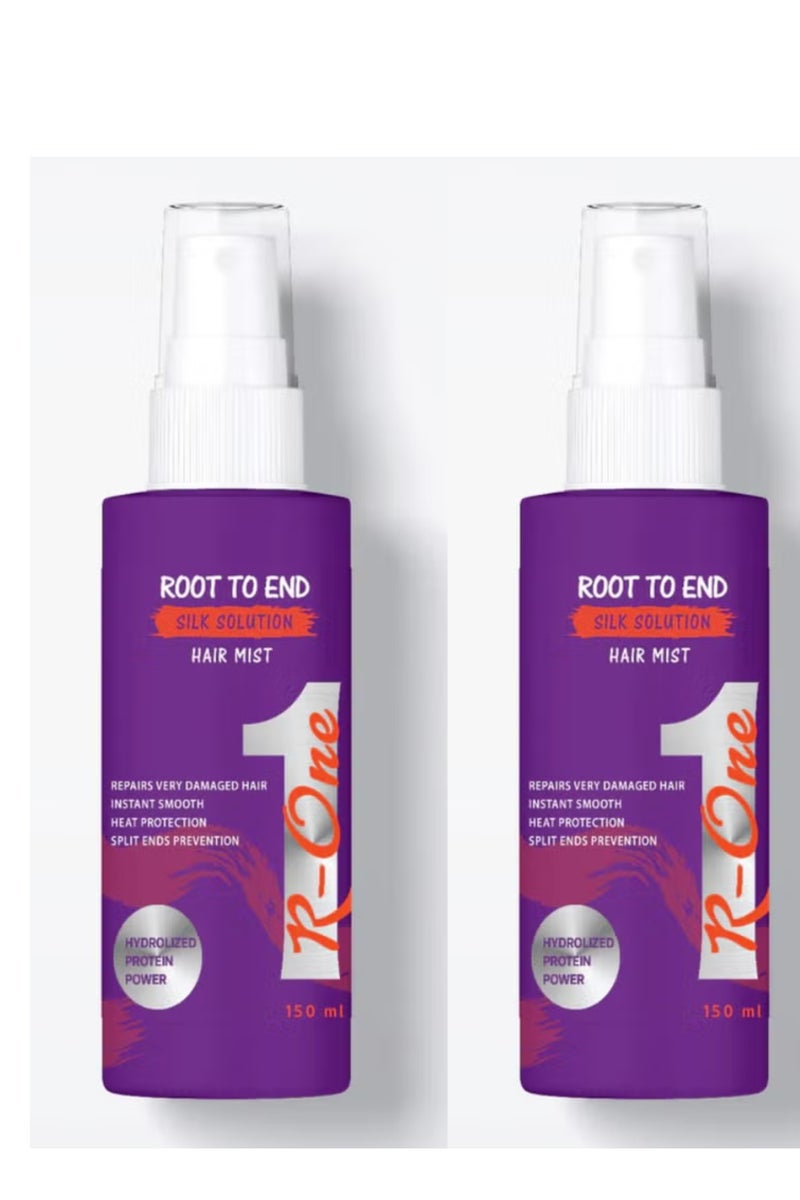 رووت تو إند روت تو اند اسبراي حرير للعناية بالشعر 150 مل 1+1
