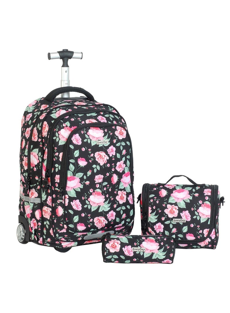 Everyday School Trolley Bag+Lunch Bag+Pencil Case, 3pcs Set FK3EV108