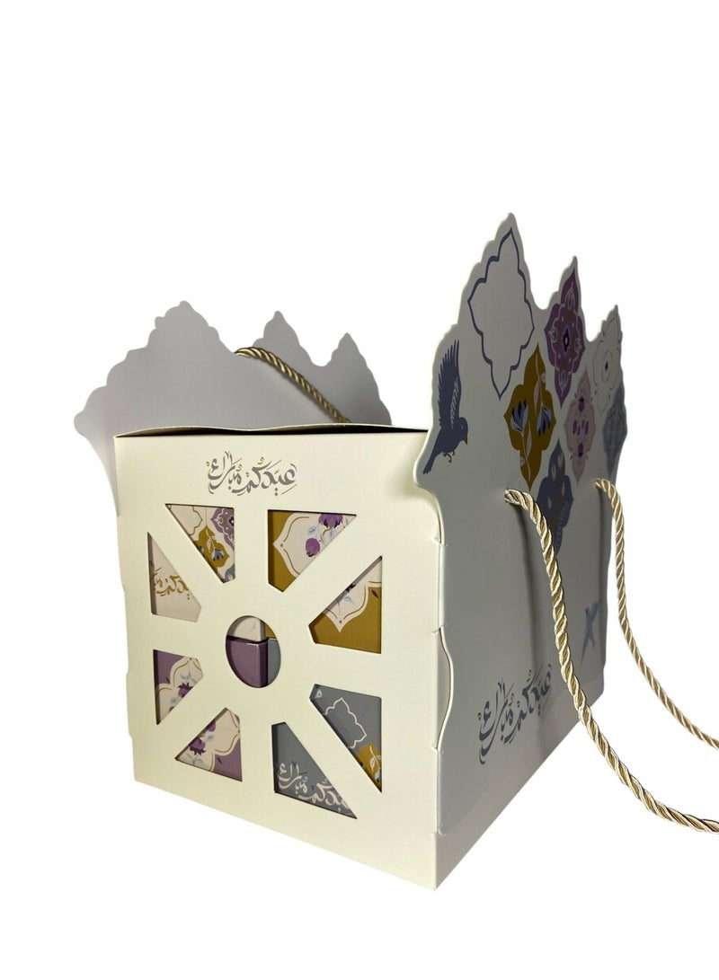 صندوق توزيعات العيد فاخر مع علب هدايا صغيرة – زخارف أنيقة – علب عيديات جاهزة للتعبئة – مثالي للعيد, بوكسات توزيعات جاهزة 12 قطعة - Image 2