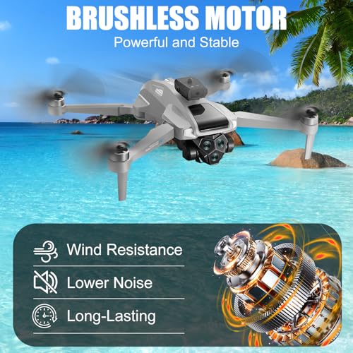 OBEST 5G GPS Drones with Camera for Adults 4K Professional Drones with 45Inch HD Screen Brushless Motor Auto Return Follow Me One Key Start Foldable RC Quadcopter for Beginners - Image 5