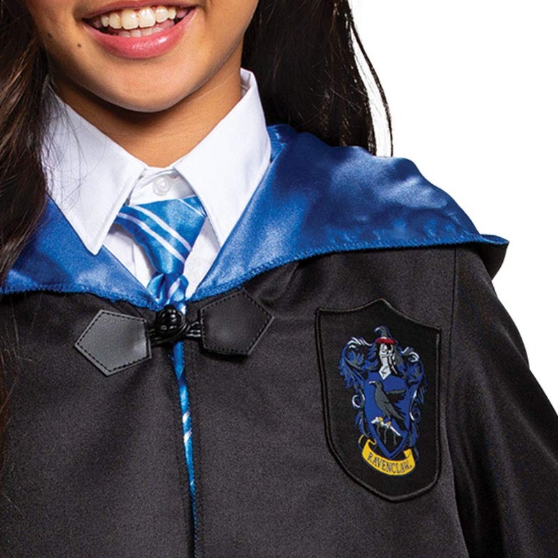 Disguise Harry Potter Ravenclaw Robe Deluxe Children's Costume Accessory, Black & Blue, Kids Size Small (4-6) - Image 3