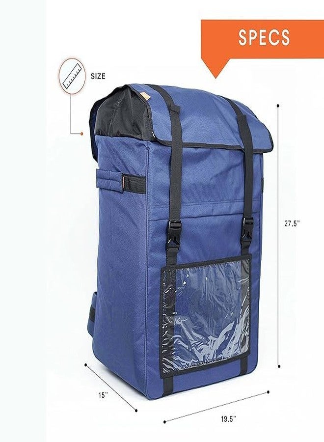 SSBC Heavy Duty Large Delivery Bag | E-Kart & Food Delivery Bag | Professional Logistics Courier Delivery Backpack I 128Litre Capacity Waterproof,26 * 13 * 16Inches with up to 40 kg Load Capacity - Image 3