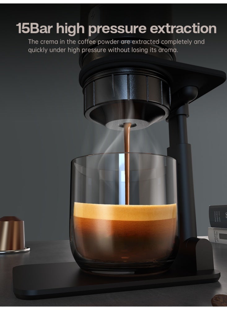 HiBREW ماكينة قهوة محمولة HiBREW للسيارة والمنزل، ماكينة قهوة إسبريسو DC12V تناسب كبسولات نيكسبريسو دولسي وبودرة القهوة H4A - Image 3
