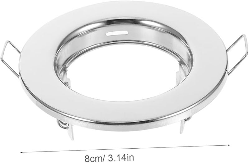Silver Recessed Light Trim For Iron Housing Easy Installation Versatile Design - Image 3