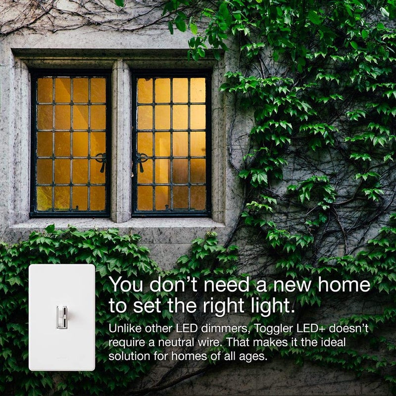 Lutron Ariadni/Toggler LED+ Dimmer | 150-Watt, Single-Pole/3-Way | AYCL-153P-WH | White - Image 5