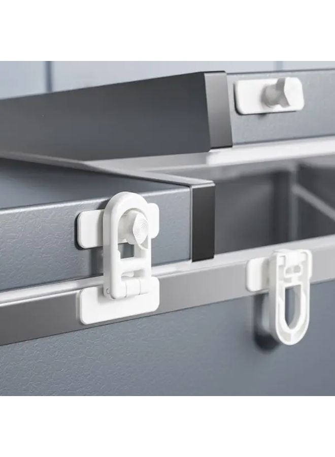 Black Safety Oven Door Lock No Drill Installation Secure Latch for Kitchen Cabinets - Image 5