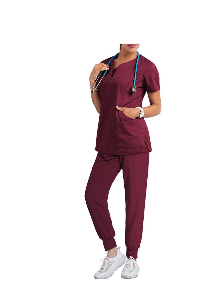Dentist's surgical gown, split body hand wash suit, elastic quick drying hospital nurse gown set ﻿ - Image 1