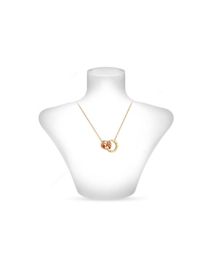 NIBEMINENT Alissa Interlocking Ring Pendant Necklace - Image 4