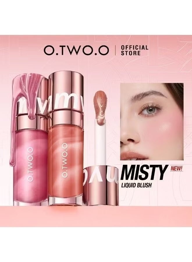 O.TWO.O Natrual Color Lasting Liquid Blush 01 BEAN PASTE - Image 4