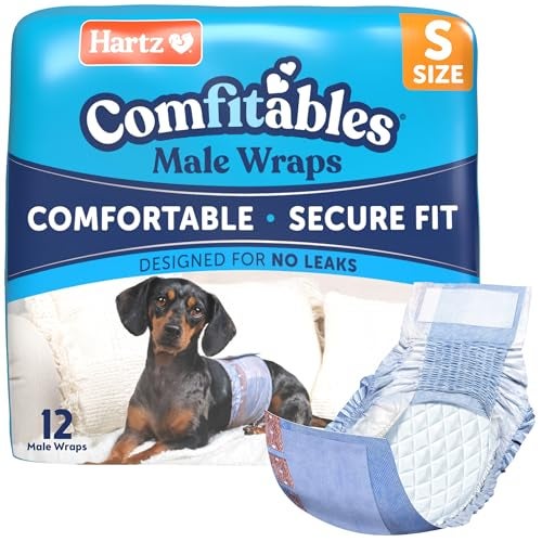 Hartz Comfitables Disposable Male Dog Wraps with Stretchy Waistband, Small 12 Count - Image 1