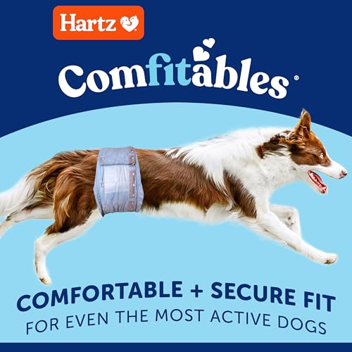 Hartz Comfitables Disposable Male Dog Wraps with Stretchy Waistband, Small 12 Count - Image 2