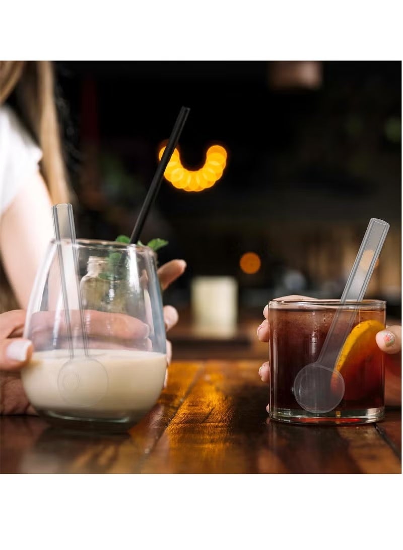 10 Pcs Glass Straws Shatter Resistant 4 Inch Short Reusable Glass Straw With Cleaning Brush Dishwasher Safe Bar Drinking Straws Perfect For Cocktail Smoothies Coffee Juice Clear - Image 3