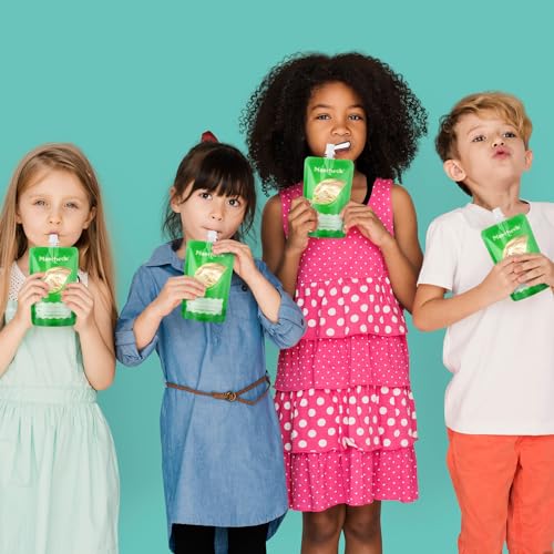 Maxcheck 200 Pack Disposable Baby Food Pouches 6oz Baby Food Storage Containers Plastic Fresh Squeezed Pouches for Kids Toddler Freezer Safe Pouch Holder for Applesauce, Purees and Yogurts - Image 5