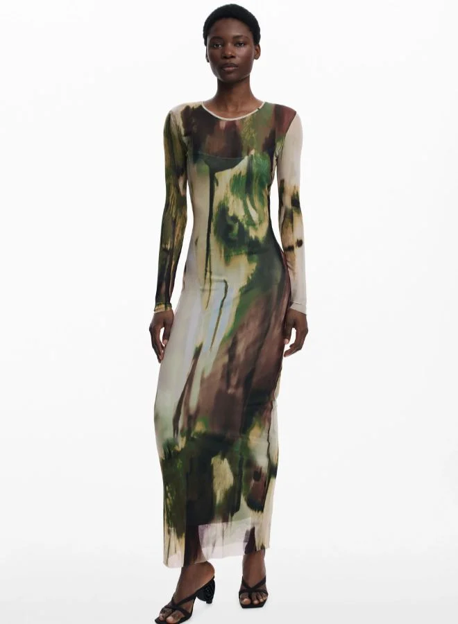 DESIGUAL Long tulle dress