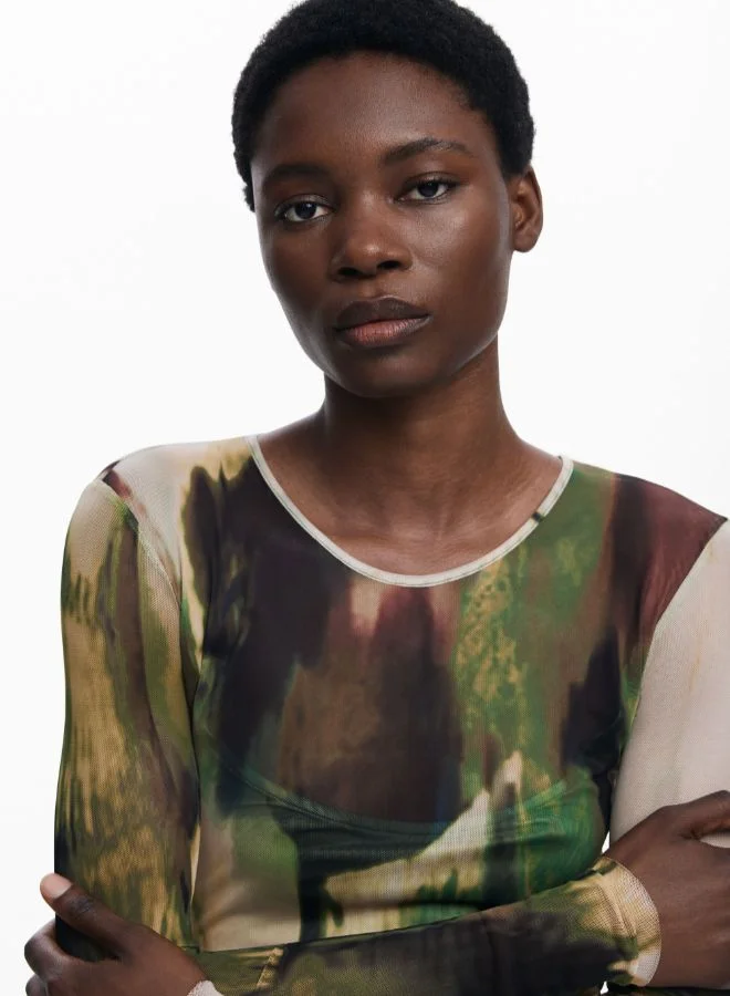 DESIGUAL Long tulle dress