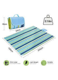 Cuisine Art Cuisine Art Foldable Picnic Blanket Waterproof Beach Blanket Waterproof Picnic Blanket Portable Picnic Mat Portable Beach Mat For Outdoor Camping Family Outdoor Park Garden  - Image 3