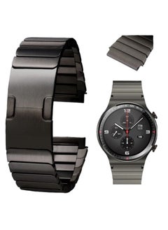 Generic Titanium Grey Strap For Huawei Watch GT2 Pro - GT3 46 2022 -GT2 46 - GT2E 22mm Stainless Stee  - Image 1