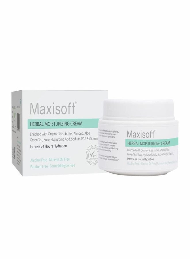 Maxisoft Herbal Moisturizing Cream 50gm | Nourishing Herbal Cream for Long-Lasting Hydration | Non-Greasy & Fast-Absorbing | Soft & Glowing Skin | Daily Use & All Skin Types (Pack of 1-50gm) - Image 1