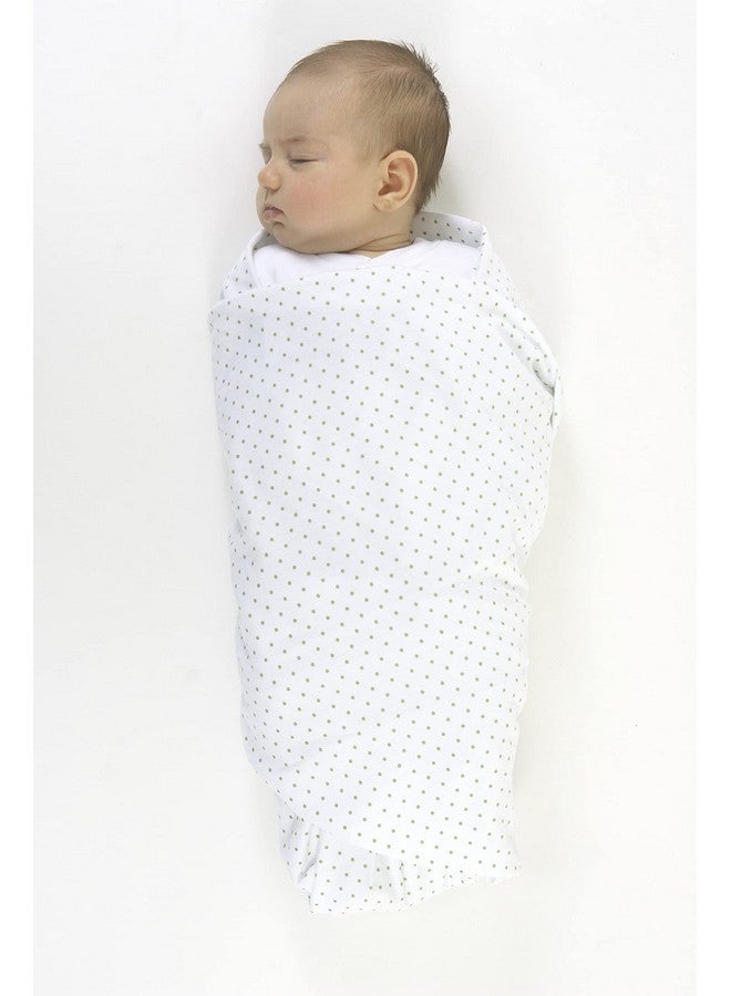 SwaddleDesigns Large Receiving Blanket, Ultimate Swaddle for Baby Boys, Softest US Cotton Flannel, Best Shower Gift, Made in USA, Blue Classic Polka Dots (Mom's Choice Award Winner) - Image 4