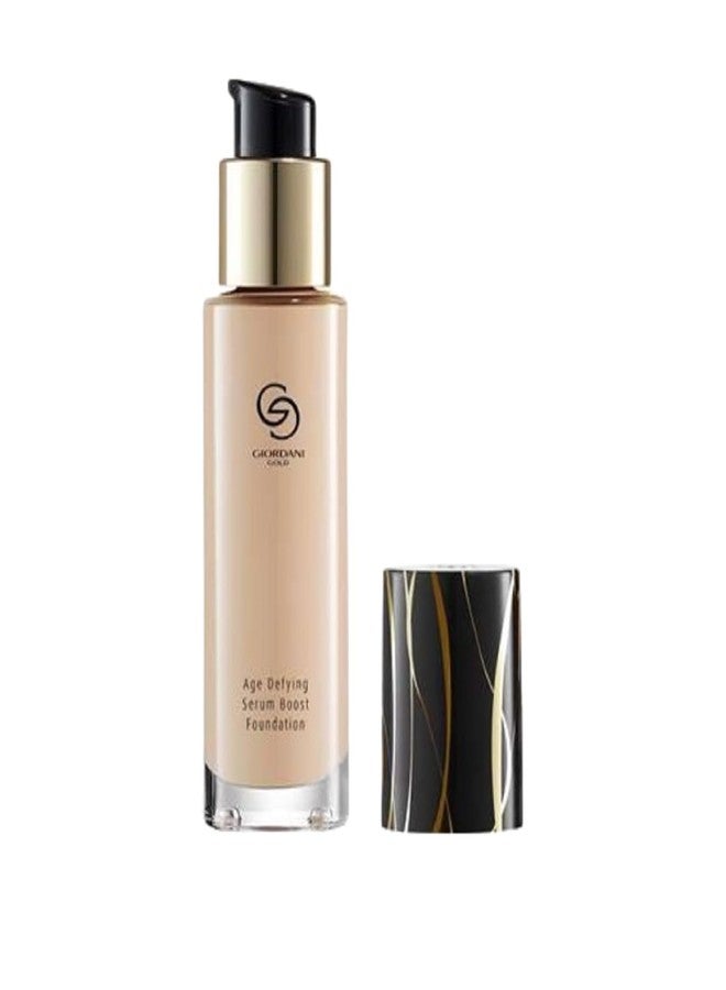 ORIFLAME Giordani Gold Age Defying Serum Dewy Boost Foundation Buildable,Full For Normal Skin 30 Ml - Vanilla Cool Shade - Image 2
