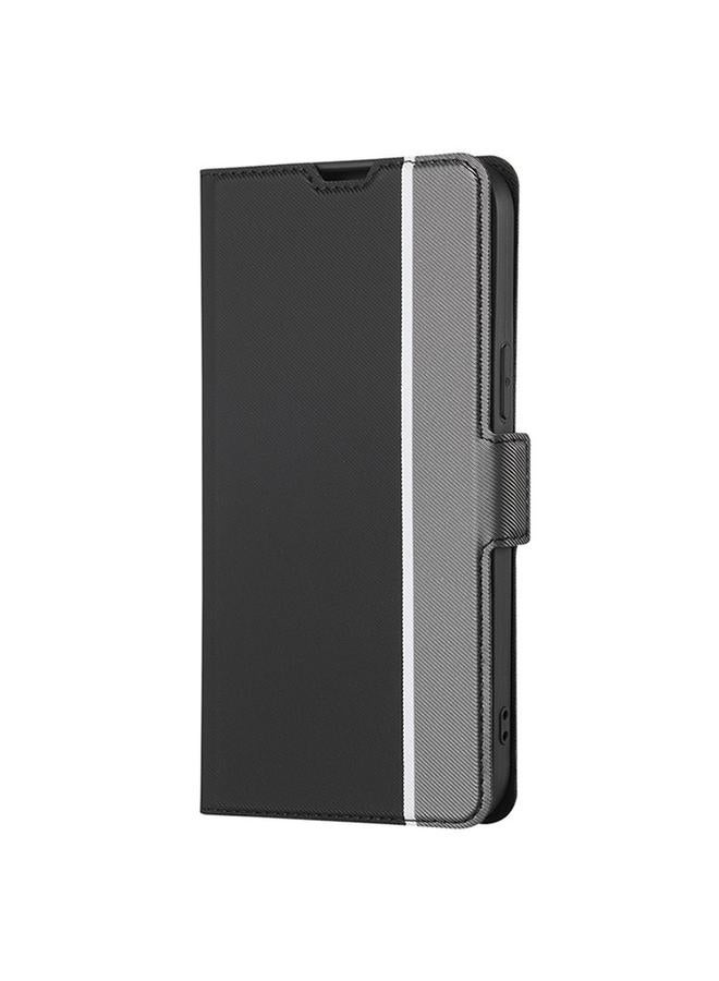 S-TOP Case For Rakuten Hand 5G Twill Texture Side Button Leather Phone Case - Image 2