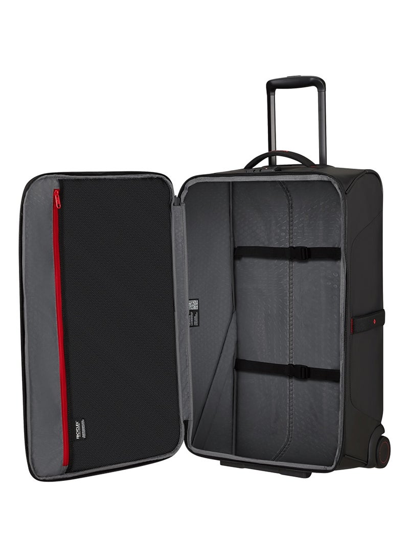 Samsonite Ecodiver Wheeled Duffle Bag 67 cm / 24 inch, Black|Reflective Pattern|TSA Lock|ID Tag|Spacious Interior|Water Repellent Material|Recyclex Material Technology - 2 Years International Warranty - Image 3