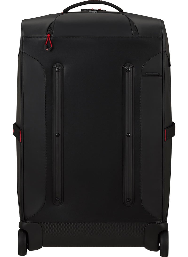 Samsonite Ecodiver Wheeled Duffle Bag 67 cm / 24 inch, Black|Reflective Pattern|TSA Lock|ID Tag|Spacious Interior|Water Repellent Material|Recyclex Material Technology - 2 Years International Warranty - Image 2