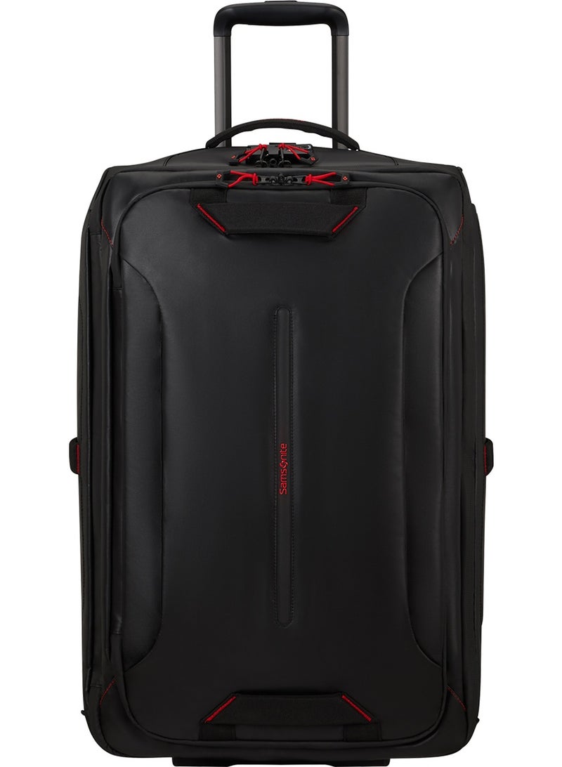 Samsonite Ecodiver Wheeled Duffle Bag 67 cm / 24 inch, Black|Reflective Pattern|TSA Lock|ID Tag|Spacious Interior|Water Repellent Material|Recyclex Material Technology - 2 Years International Warranty - Image 4