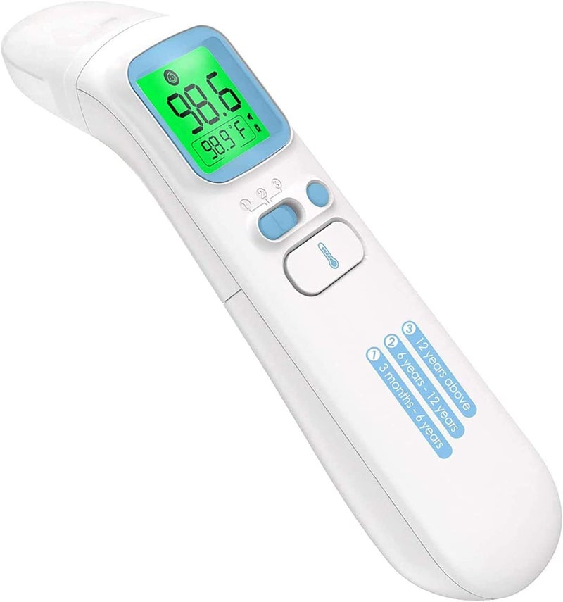Goodbaby ترمومتر جيد بيبي بدون لمس للبالغين شاشة LCD للجبين والأذن ترمومتر لقياس الحمى ترمومتر مغناطيسي بالأشعة تحت الحمراء للأطفال والأطفال السطح والغرفة - Image 1