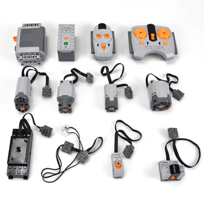 Robotics Motor Kit: High-Quality ABS Plastic, Precision Remote Control With Speed Fine-Tuning - LEGO-Compatible EV3 Power Pack for Robotic Project Customization & Complex Movements - Image 2