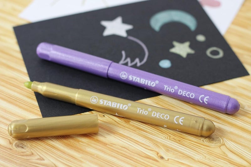 STABILO Metallic FibreTip Pen Trio Deco  Pack of 8  Assorted colours - Image 5