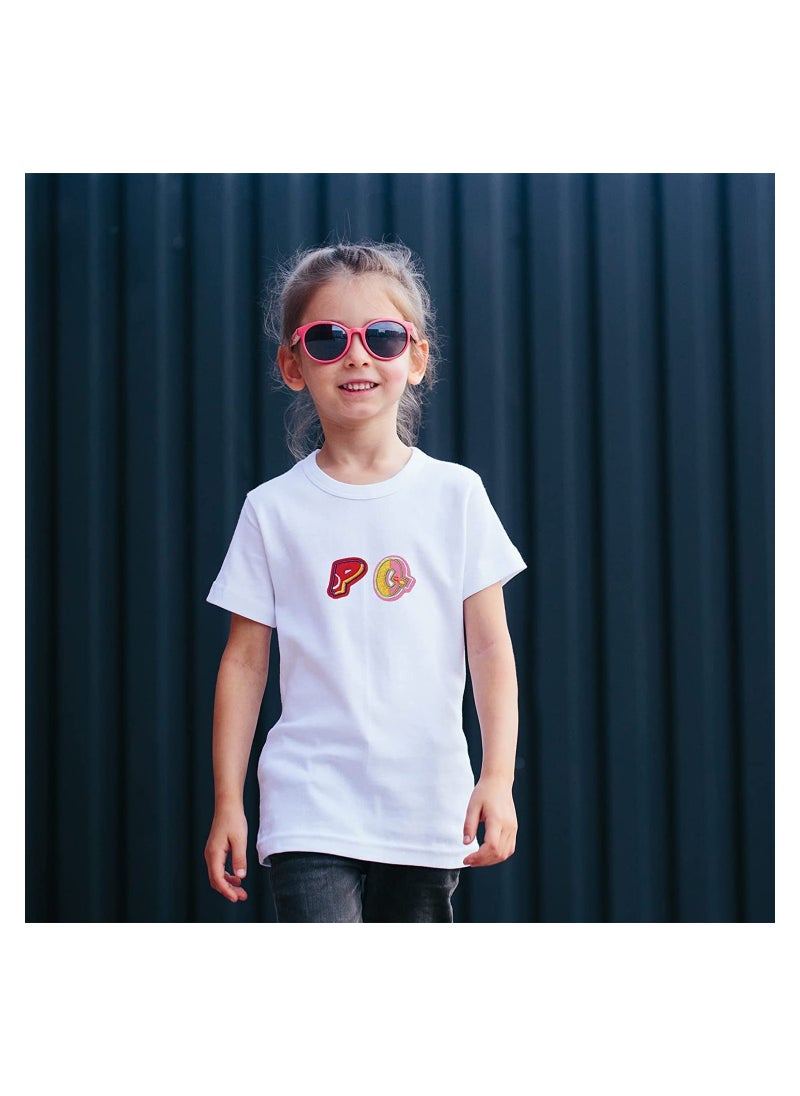 SYOSI - 72 Pieces Iron on Letters and Numbers Patches Colorful Letter Patches Alphabet Embroidered Patch A-Z Numbers 0-9 Applique for Clothes Dress Hat Socks Jeans DIY Accessories - Image 1