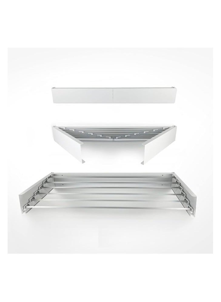 N.S STeel Folding Clothes Drying Rack Wall Mounted Magic Retractable Drying Rack 30kg Capacity  with Wall Mold and Long Screwdriver - Image 2