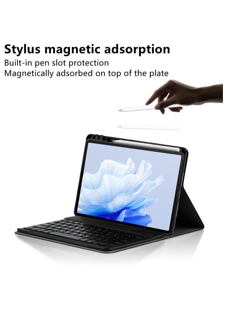 general Keyboard Case Compatible with Huawei MatePad Air 11.5 inch 2023 Tablet - Multi-Angle Wireless Bluetooth Keyboard Case with Bluetooth Mouse & Pen Holder - Image 4