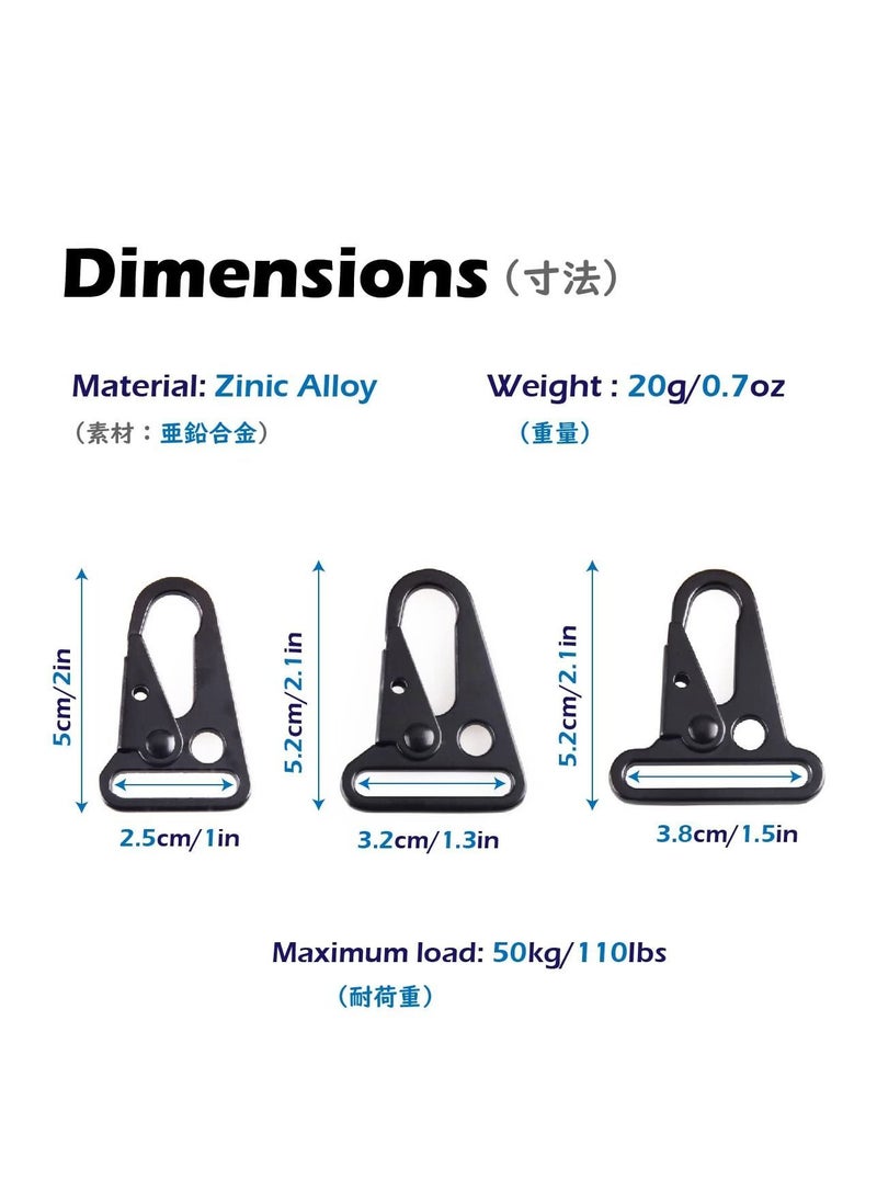Y&D - Paracord Clips, Enlarged Mouth Clips Hook Heavy Duty Sling Clasp Olecranon Snap Hooks for Outdoors Bag Backpack Use Your Outdoor Enjoy a Relaxing Trip (12 Pack) - Image 1