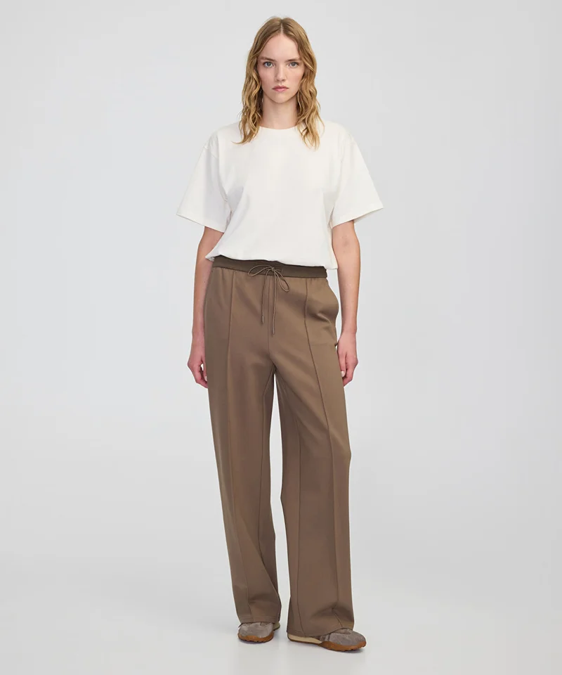 Ipekyol Mixed Wide-Leg Trousers