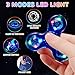 WELLVO LED Fidget Spinner for Kids Adults 2Pcs Light up Sensory Fidget Toys for Kids 48 812 Anxiety Stress Relief Classroom Prizes Glow in The Dark Hand Spinner Boys Girls Birthday Gifts - Image 4