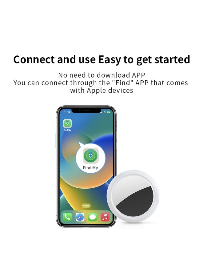 Linccras 2-Piece Smart Tag Tracker Compatible With Apple Find My – Global Precision Locator for Keys, Bags, With Long Battery Life & Sound Alert - Image 4