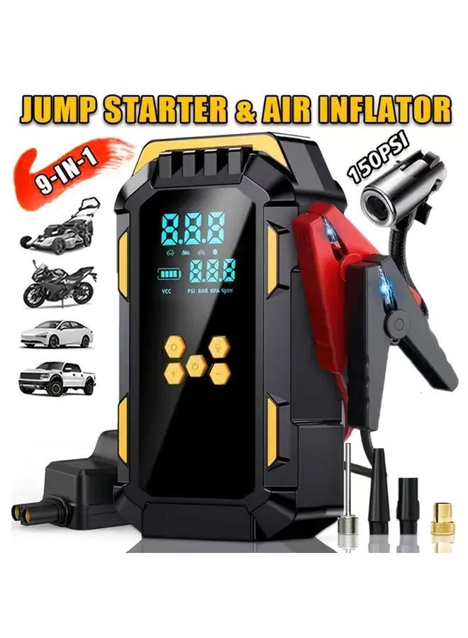 Upgraded Digital Display Portable Air Compressor Complete Machine And Accessories Set - Image 2