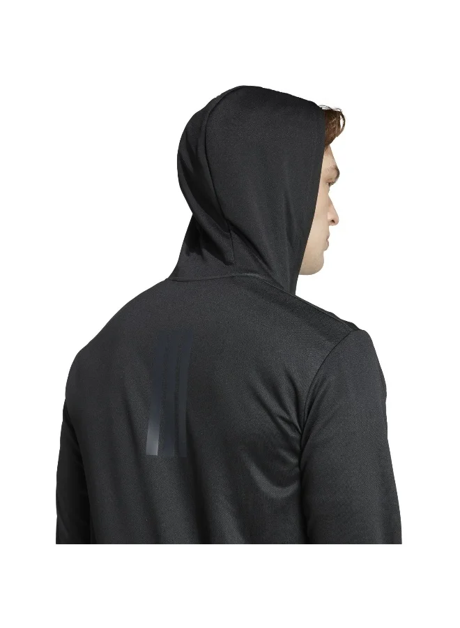 adidas أديداس سويتشيرت بغطاء رأس رجالي أسود