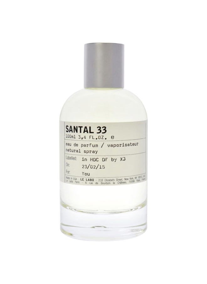 Le Labo - Santal No 33 by Le Labo for Unisex - 3.4 oz EDP Spray - Image 1