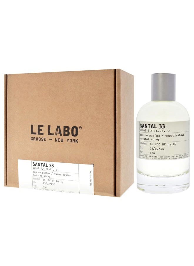 Le Labo - Santal No 33 by Le Labo for Unisex - 3.4 oz EDP Spray - Image 1
