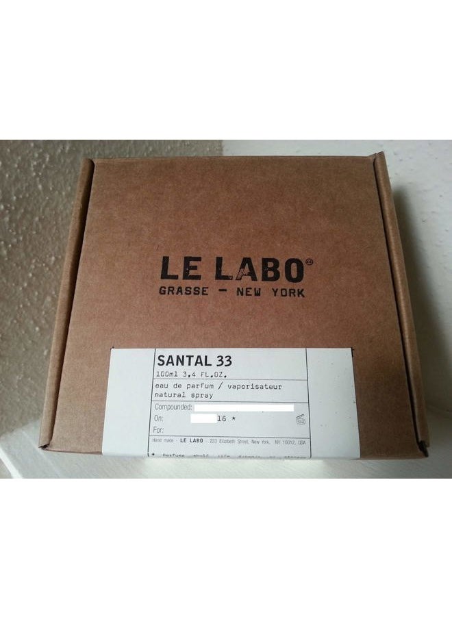 Le Labo - Santal No 33 by Le Labo for Unisex - 3.4 oz EDP Spray - Image 1