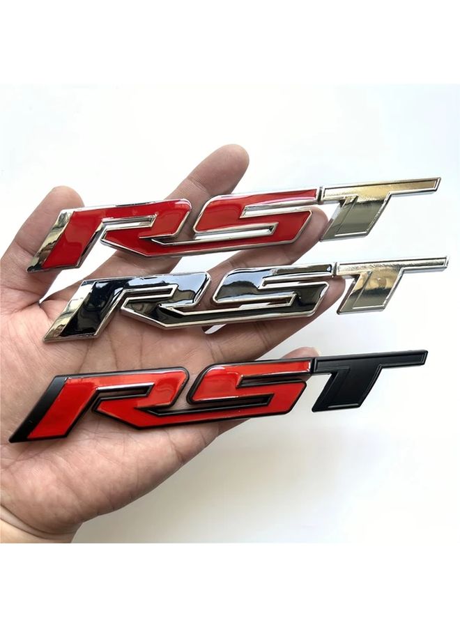 Silvery Black Chrome Emblem Sticker Car Body Decal for Trunk Side Styling - Image 2