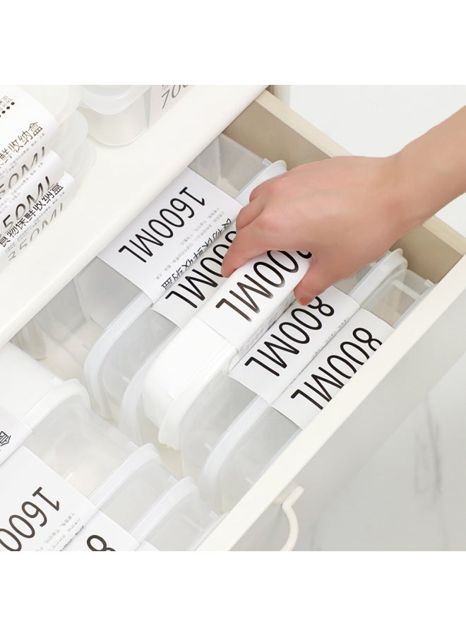 Fresh-keeping Box Food Grade Refrigerator Special Wholesale Transparent Plastic With Lid Fruit Fresh-keeping Frozen Sealed Food Box-Specifications:Transparent Thickening Upgrade 900ML  - Image 5