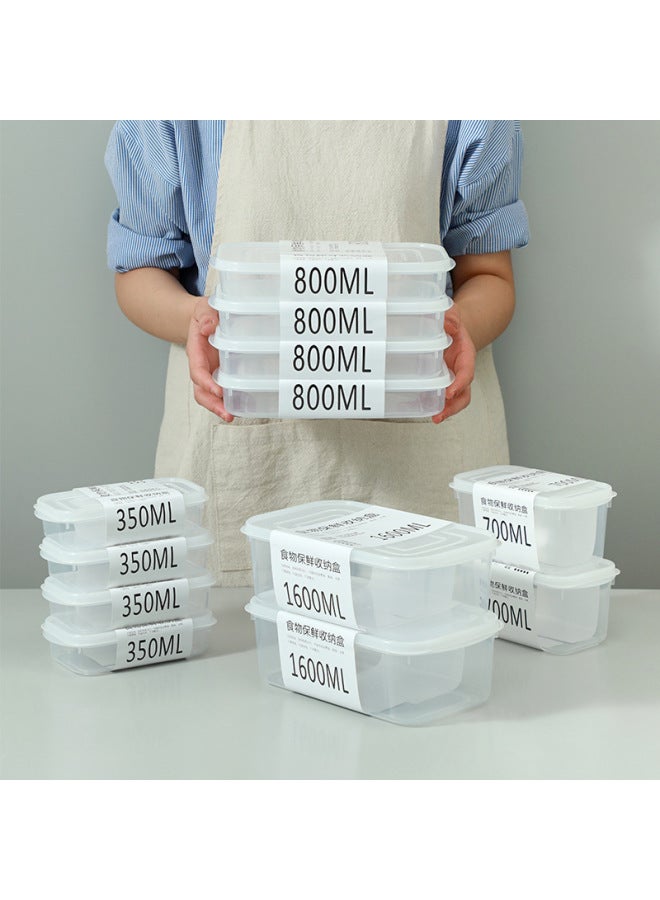 Fresh-keeping Box Food Grade Refrigerator Special Wholesale Transparent Plastic With Lid Fruit Fresh-keeping Frozen Sealed Food Box-Specifications:Transparent Thickening Upgrade 900ML  - Image 2