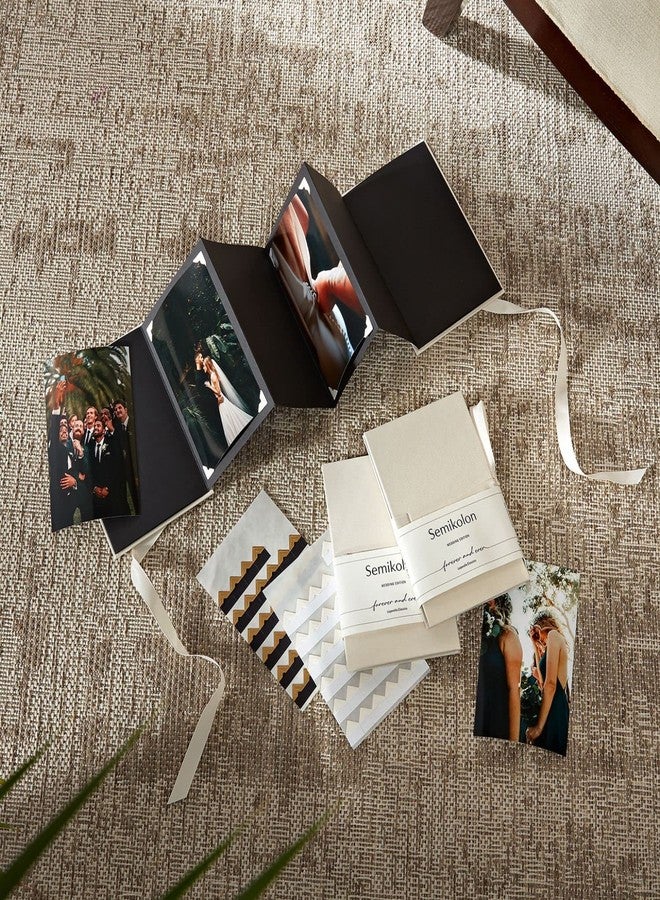 Semikolon - Photo Accordion Leporello Classico Wedding Edition, Handmade to Hold and Display up to 14 Photos, Chamois - Image 5