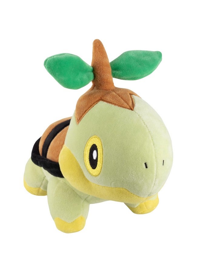 Jazwares Pokémon 8" Turtwig Plush - Officially Licensed - Diamond and Pearl Starter Figure - Authentic Soft Stuffed Animal Toy - Gift for Kids, Boys, Girls - 2+  - Image 1